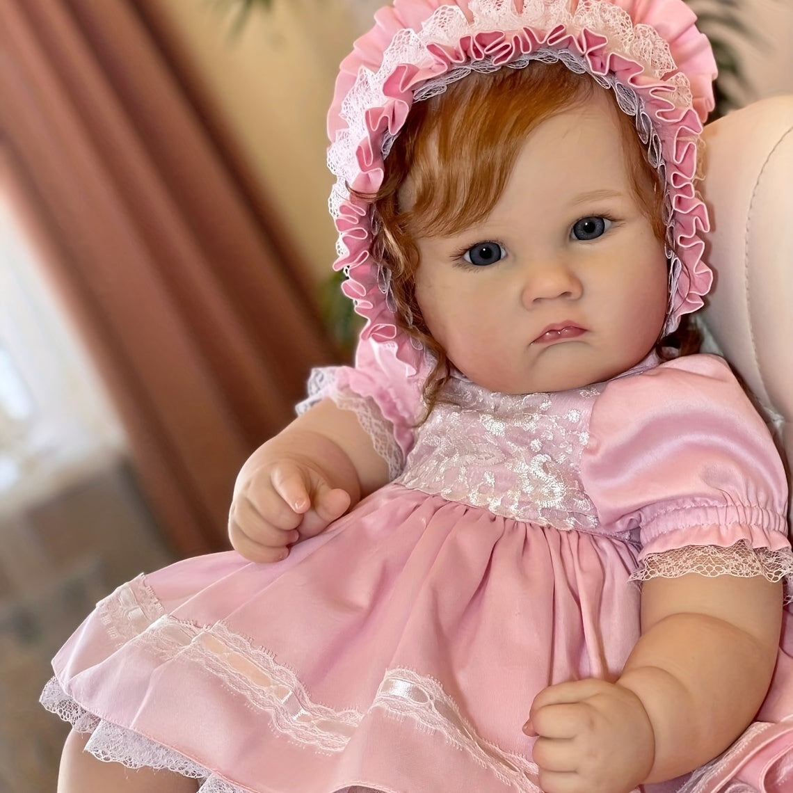 24in Reborn Toddler Princess Doll High Hand Painted Rooted Long Curly Hair