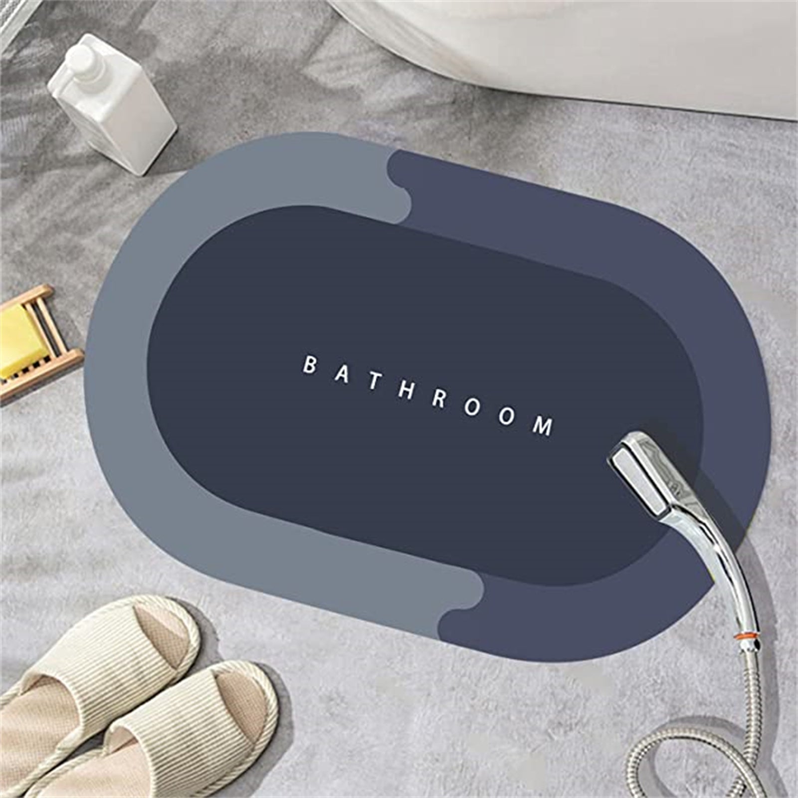 Absorbent Non Slip Bathroom Mat for Shower and Indoor Floor