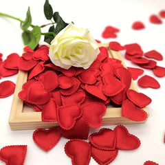 100pcs Wedding Love Accessories Fabric Hearts