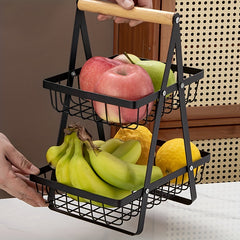 Detachable Storage Rack Fruit And Vegetable Storage Basket Iron Storage Box