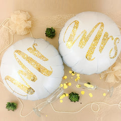 8pcs Mr Mrs Wedding Balloons Anniversary Props