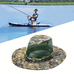 Camouflage Fishing Hat UV Protection Lightweight Hat
