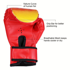 Unisex Boxing Gloves for Training, Enhanced Performance & Protection