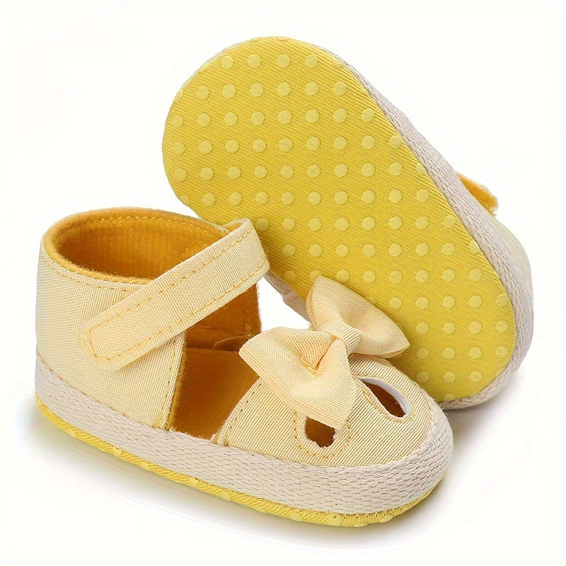 Cute Bowknot Sandals for Baby Girls - Breathable Non-slip Walking Shoes