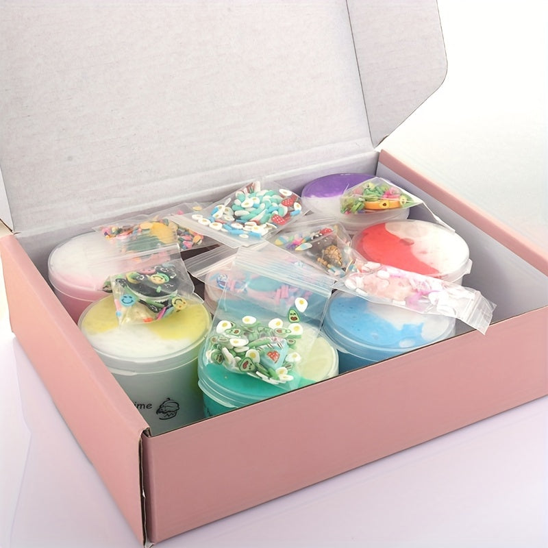 8pcs Butter Slime Kit 70ml Soft And Non Sticky Slime Toys