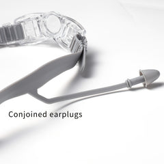 Electroplated Swimming Goggles Anti Fog Glasses & Earplugs
