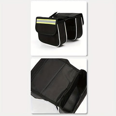 Mountain Bike Front Rail Bag Enlarged Hard Shell Cycling Bag Reflective Strip