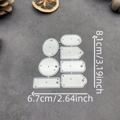 1pc Tags Metal Cutting Dies Stencils Die Cut DIY Scrapbooking