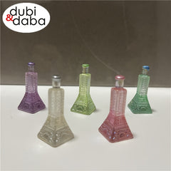 Set of 5 Mini Iron Tower Shaped Bottles Resin Ornaments