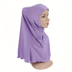 Crystal Hemp Solid Turban Hat for Girls 7-12 Years