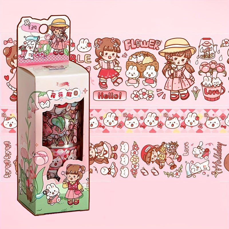 Heart Journal Sticker Tapes Transparent DIY Decorative Stickers