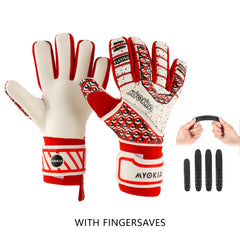 MYOKIA Soccer Goalkeeper Gloves Size 8-10 Indoor Outdoor Training & Match
