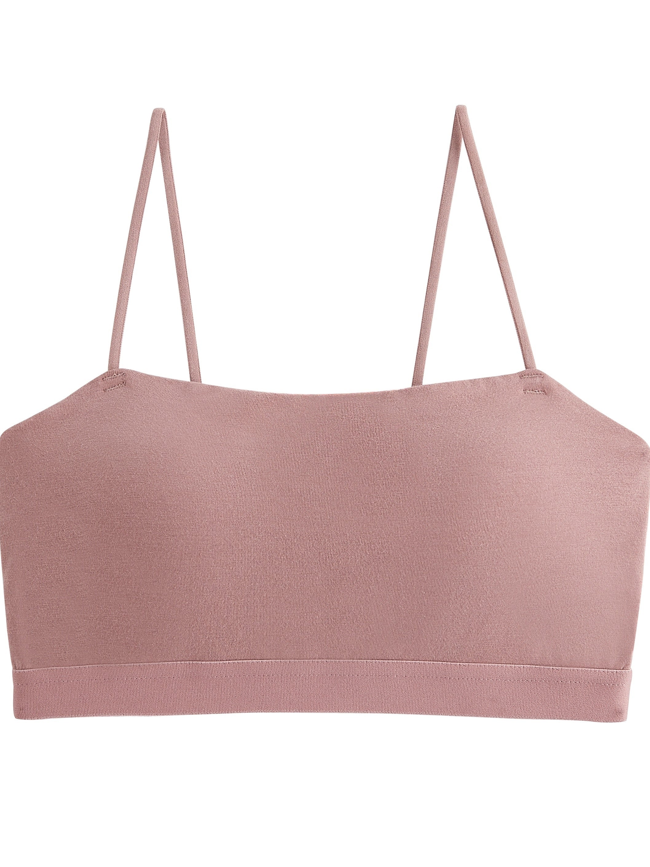 Women's Solid Wireless Bra Comfy & Breathable Full Coverage Intimates Bra