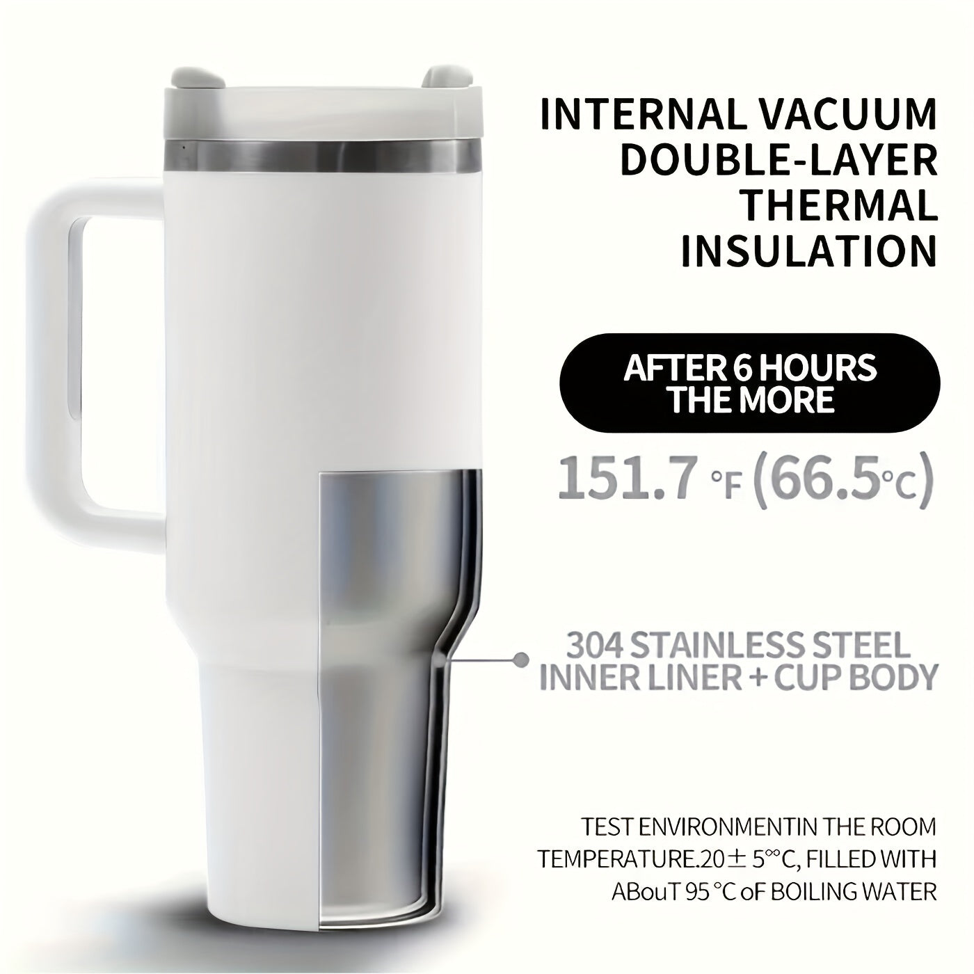 40oz Stainless Steel Vacuum Flask with Leakproof Lid for Outdoor Activities