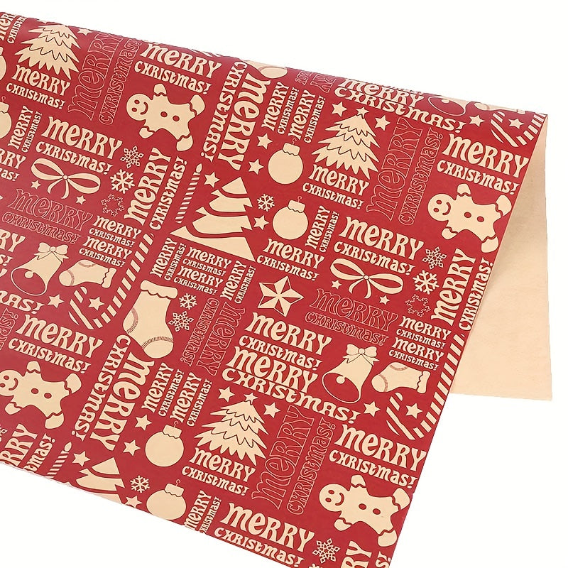 Christmas Gift Wrapping Paper Xmas Tree Snowflake 70x50cm