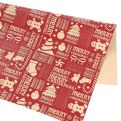 Christmas Gift Wrapping Paper Xmas Tree Snowflake 70x50cm