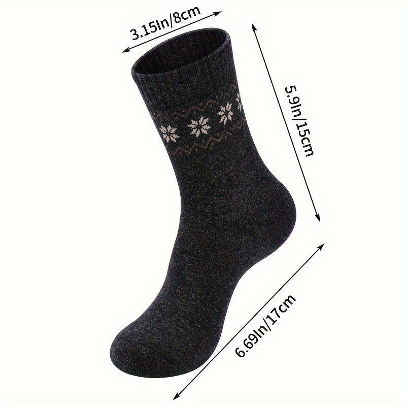 Men's Winter Warm Soft & Comfortable Socks - 4 Pairs