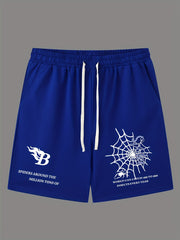 LOS ANGELES Print Men's Street Style Shorts