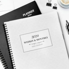2022 Monthly Calendar Planner Spiral - JAN to DEC - Time Management Personal Age