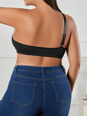 Bra Women's Plus One Shoulder High Stretch Bralette