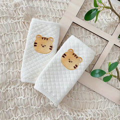 Baby Stroller Seat Belt Protectors Car Seat Shoulder Pads Cotton Embroidery