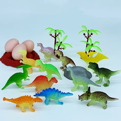 Glow in Dark Dinosaur Toy Set PVC Model Mini Gift