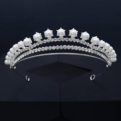 Pearl Headband Rhinestone Head Hoop Bridal Hair Accessories