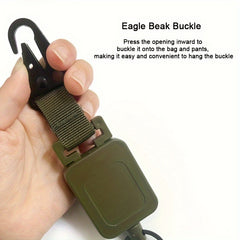 Retractable Keychain Buckle Steel Wire Rope Keyring