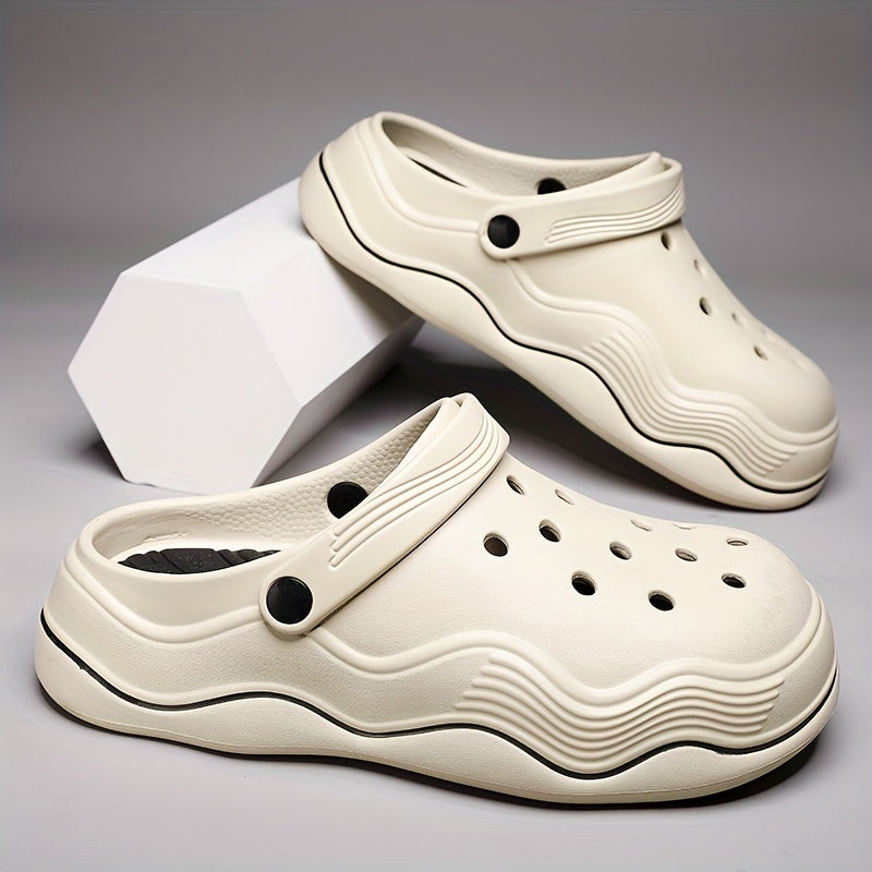 Men's Lightweight Comfy Clogs Hollow Out Non Slip Garden Shoes