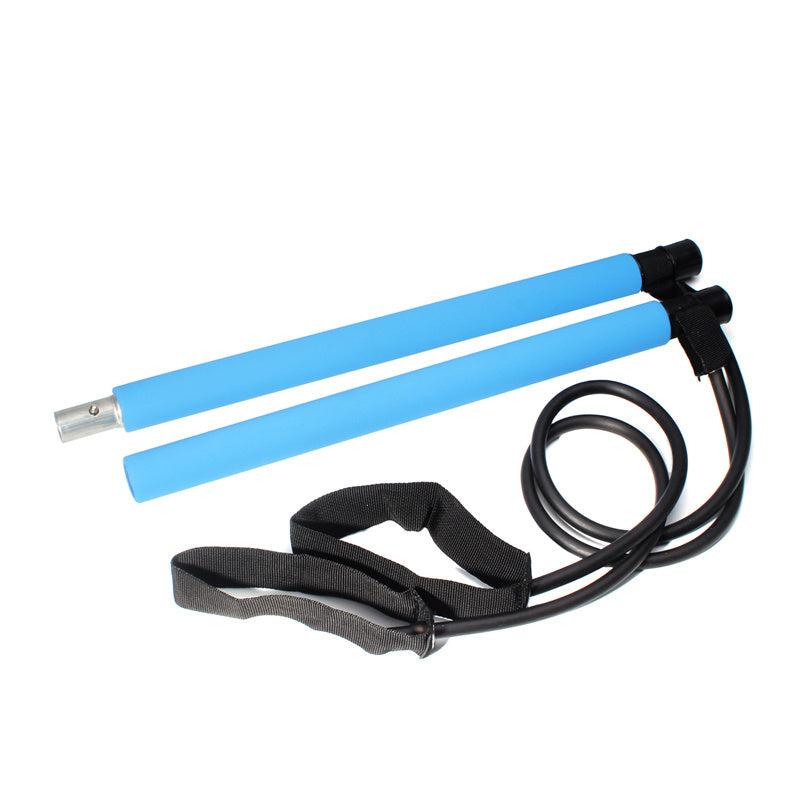 Non Slip Pilates Stick With Resistance Belt For Full Body Workout