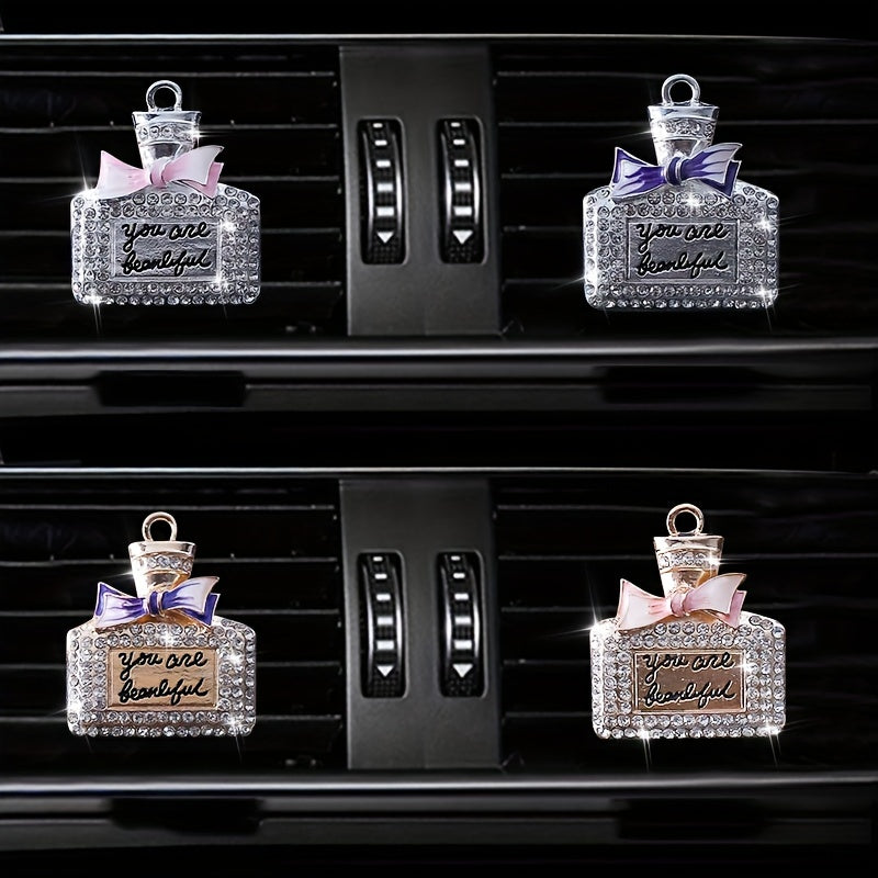 Diamond Mounted Car Air Freshener Clip Decoration