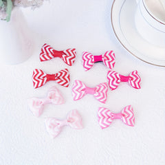 32pcs Children's Bow Hair Clips Mini Small Striped Webbing Hair Accessories