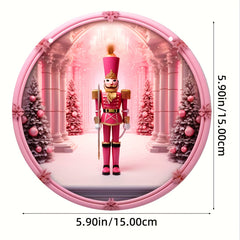 Pink Princess Christmas Suncatcher Hanging Decor