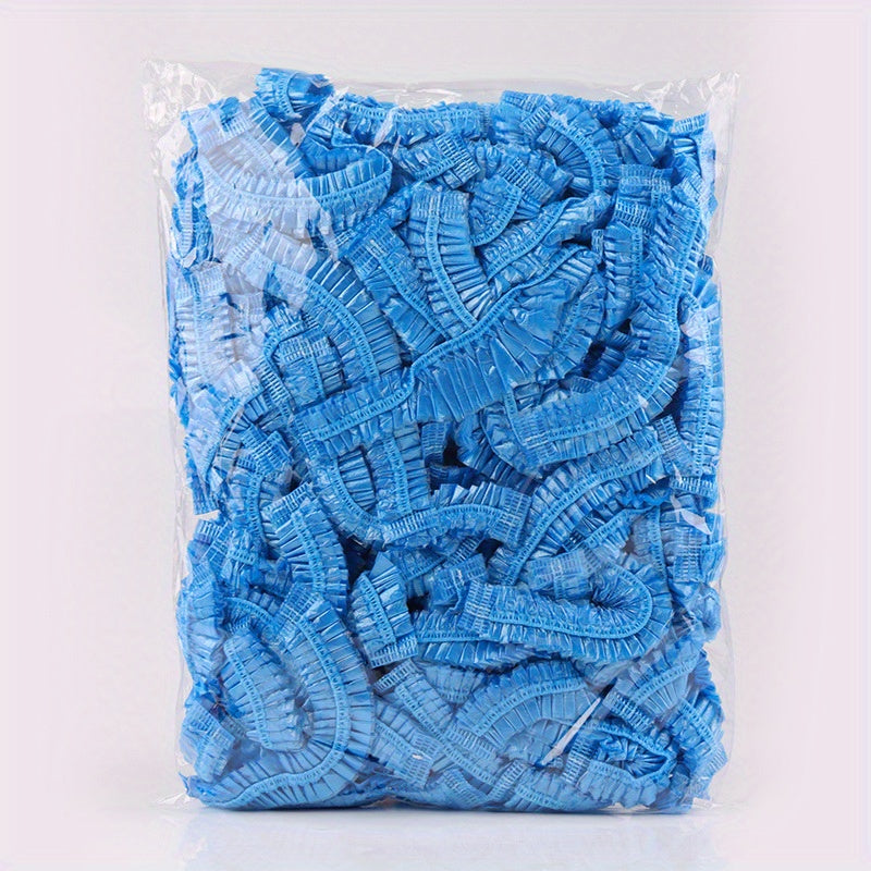 50pcs Disposable Shower Cap Waterproof Elastic Shower Cap