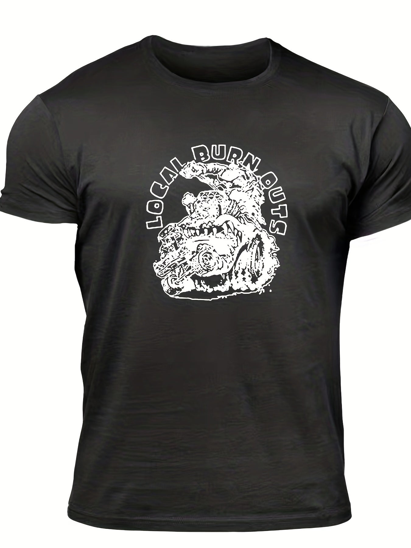Men's Local Burn Outs Print T-shirt for Summer