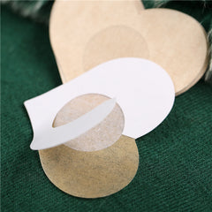 5 Pairs Women's Chest Heart Summer Invisible Bra Breast Patch Stickers