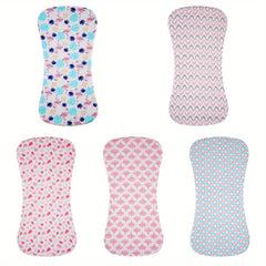 5 Pack Cotton Baby Burp Cloths Extra Absorbent Soft