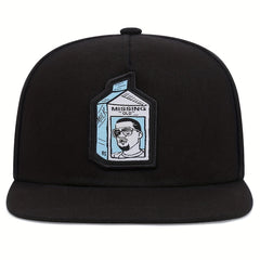 Milk Bottle Embroidery Snapback Hat Hip Hop Cartoon Baseball Cap