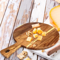 Bamboo Cutting Board for Pizza Cheese Charcuterie Durable Kitchen Supplies