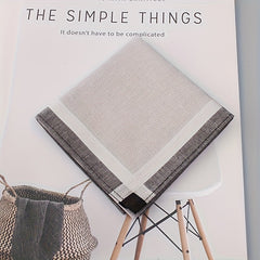 3pcs Men's Handkerchiefs in Beige & Gray