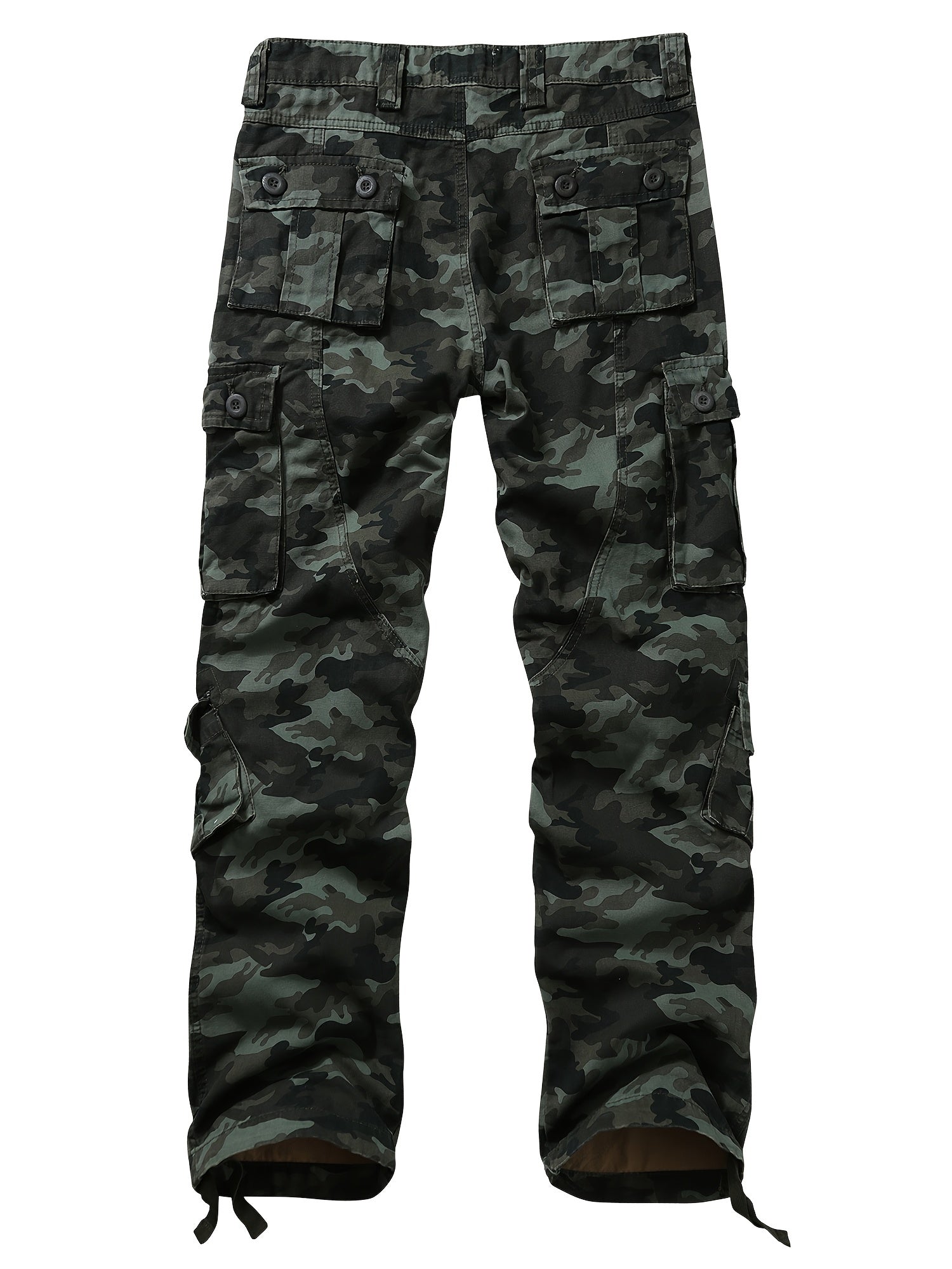 Camouflage Drawstring Cargo Pants Men's Joggers Outdoor