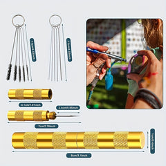 11pcs Airbrush Cleaning Kit Stainless Steel Spray Gun Cleaner