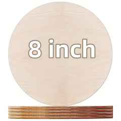 5pcs Wooden Circles Round Wood Slices for DIY Crafts