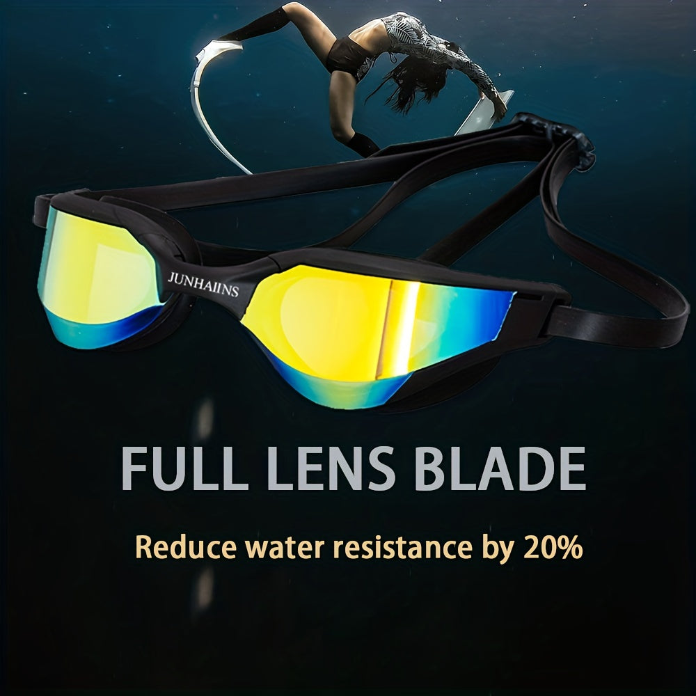 Waterproof Swimming Goggles Plating Silicone Swim Glasses