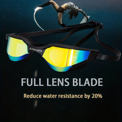 Waterproof Swimming Goggles Plating Silicone Swim Glasses