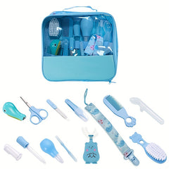 13pcs Healthcare & Grooming Kit Set Portable Safety Care Nasal Cleaner & Tongue