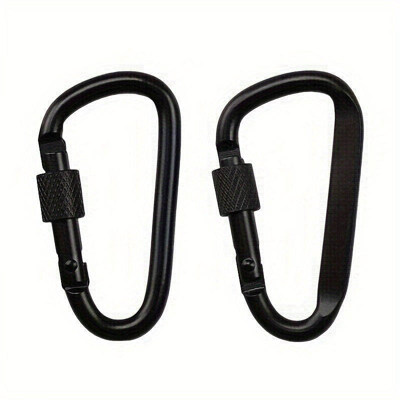 4pcs Metal Keychain Buckle Anti Rust Carabiner For Hammock Hiking Camping