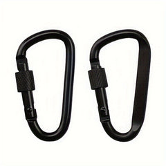 4pcs Metal Keychain Buckle Anti Rust Carabiner For Hammock Hiking Camping