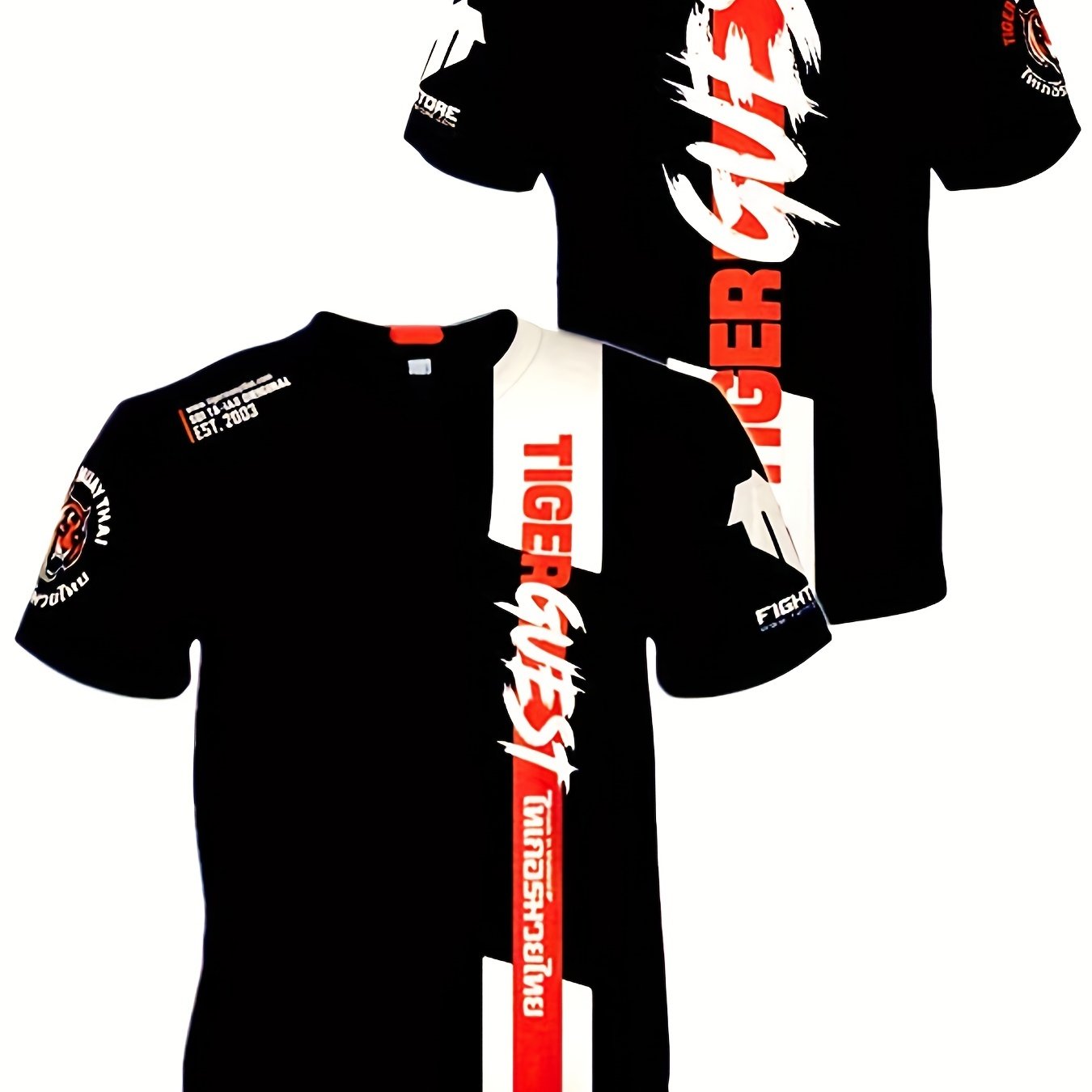 Men's MuayThai Sports T Shirt for Summer Outdoor MMA Combat Fanatics