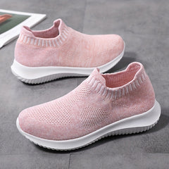 Breathable Lightweight Woven Shoes Soft Sole Shock Absorption Sock Shoes